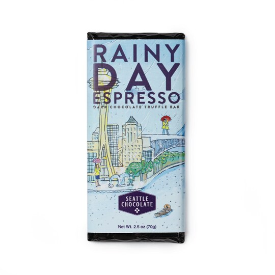 Seattle Chocolate - Rainy Day Espresso Dark Chocolate Truffle Bar